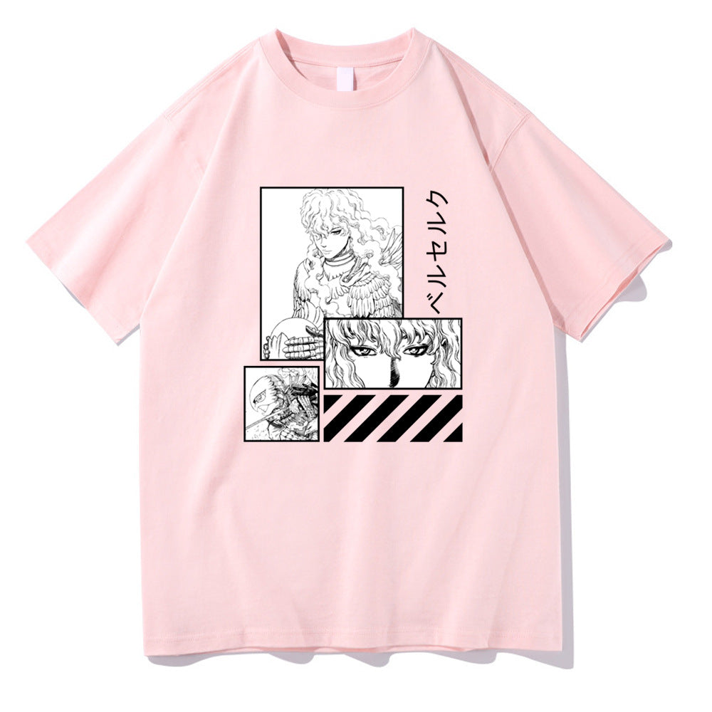 Unisex Anime Loose Short Sleeve T-shirt