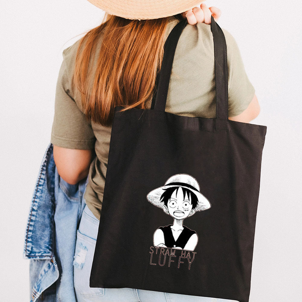 Casual Luffy Printed Canvas Shoulder Bag