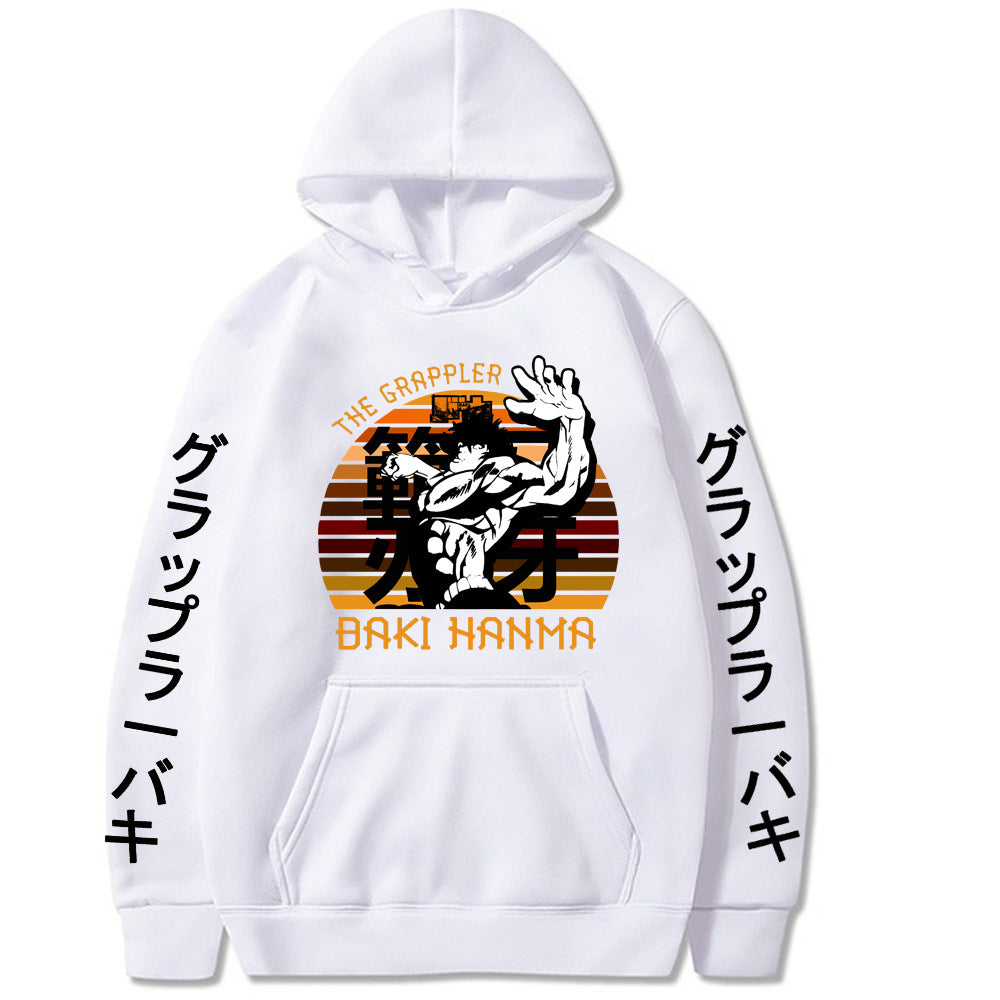 Casual Baki Hanma Loose Pullover Hoodie