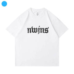 NJZ LOGO Short-sleeved T-shirt Top