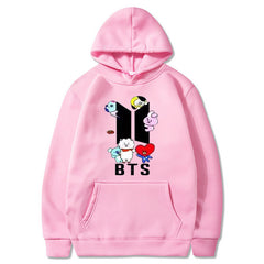 Women's Trendy Kpop Printed Casual Hoodie