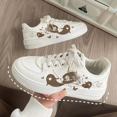 Chic Girls Game Hutao Casual White Shoes