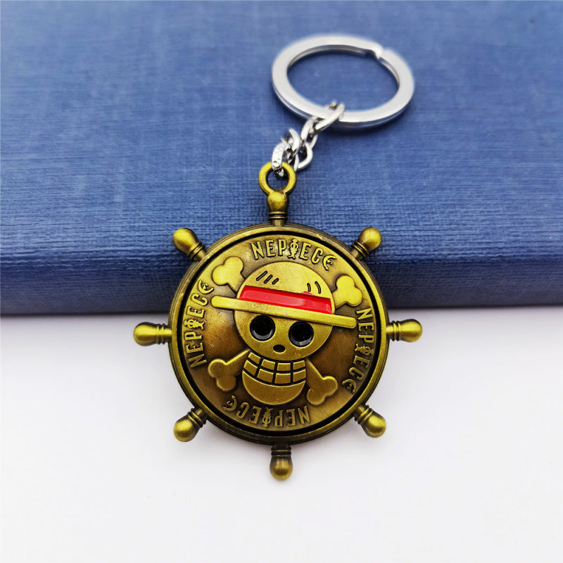 Rotating Anime Keychain Pendant