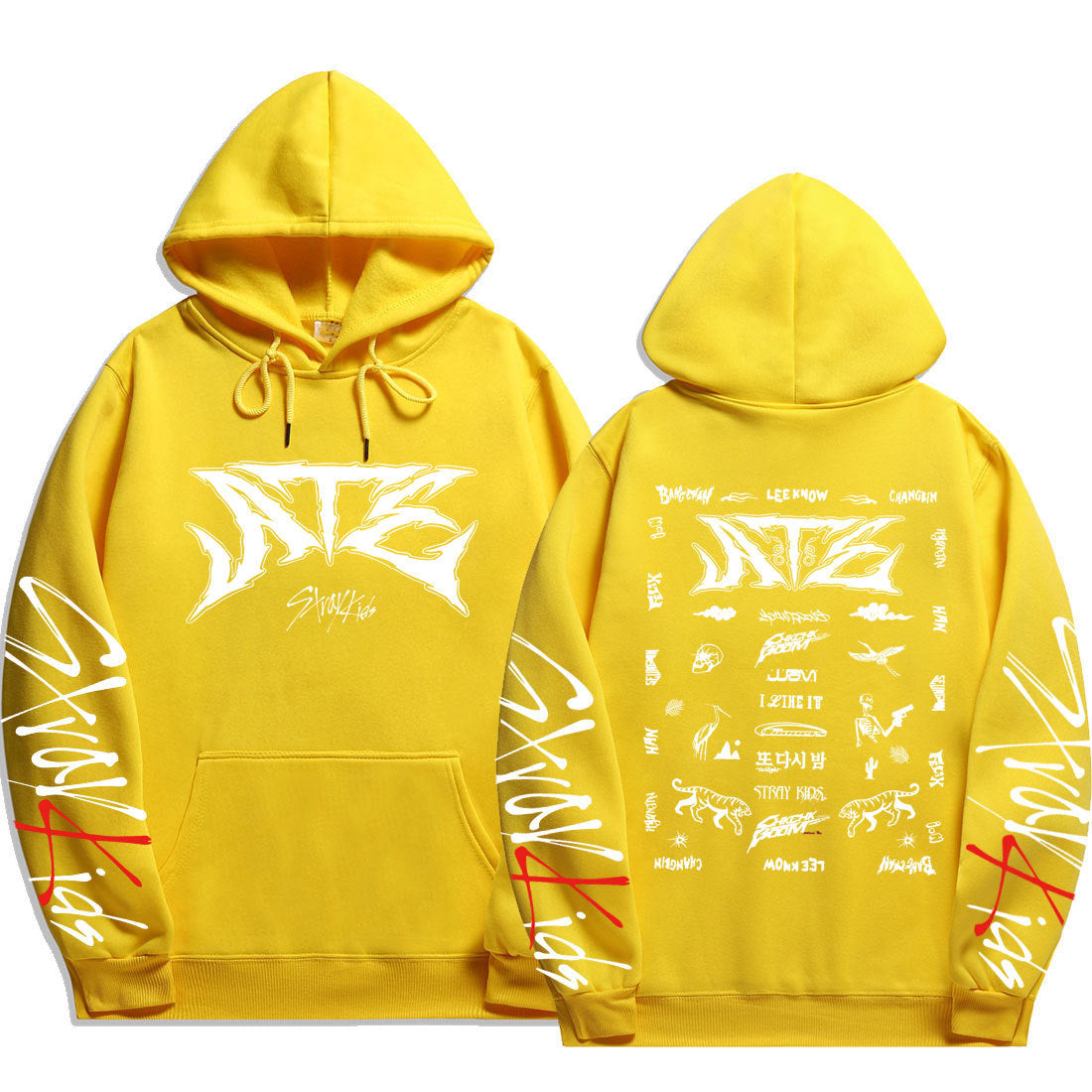 KPOP Atz Letter Printed Pullover Hoodie