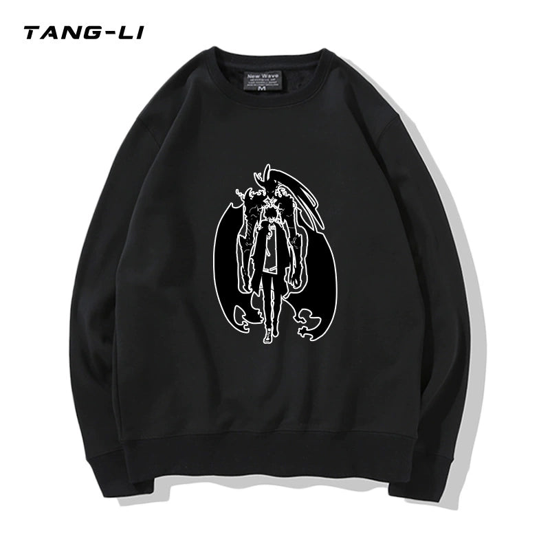Men's Anime Logo Crew Neck Sweatshirt