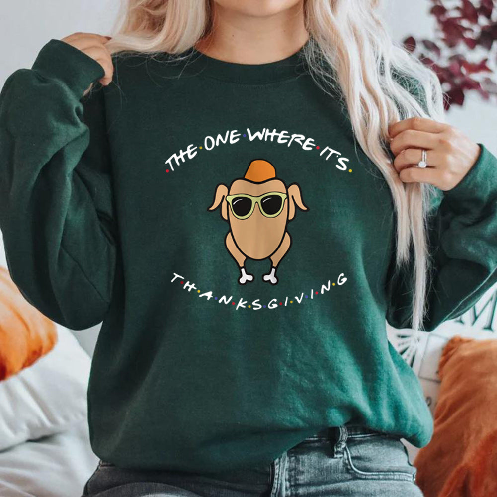 Friends Turkey The One Where It's Thanksgiving Sweatshirt