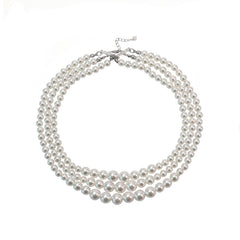 Vintage Friends Rachel Three-Layer Pearl Necklace