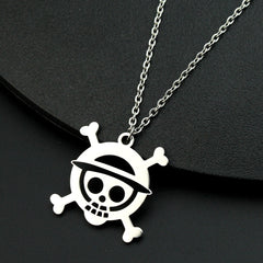 Luffy Pirate Group Flag Logo Necklace