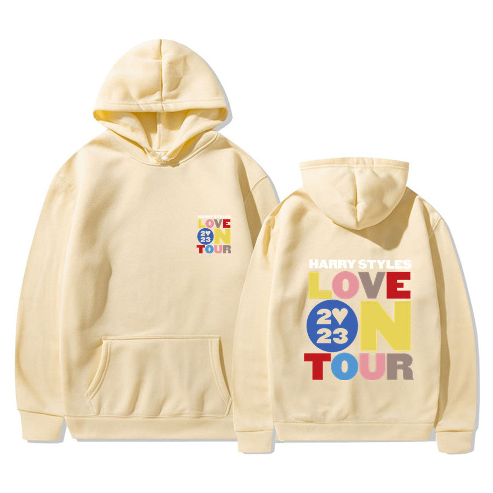 Unisex Love on Tour Printed Loose Pullover Hoodie