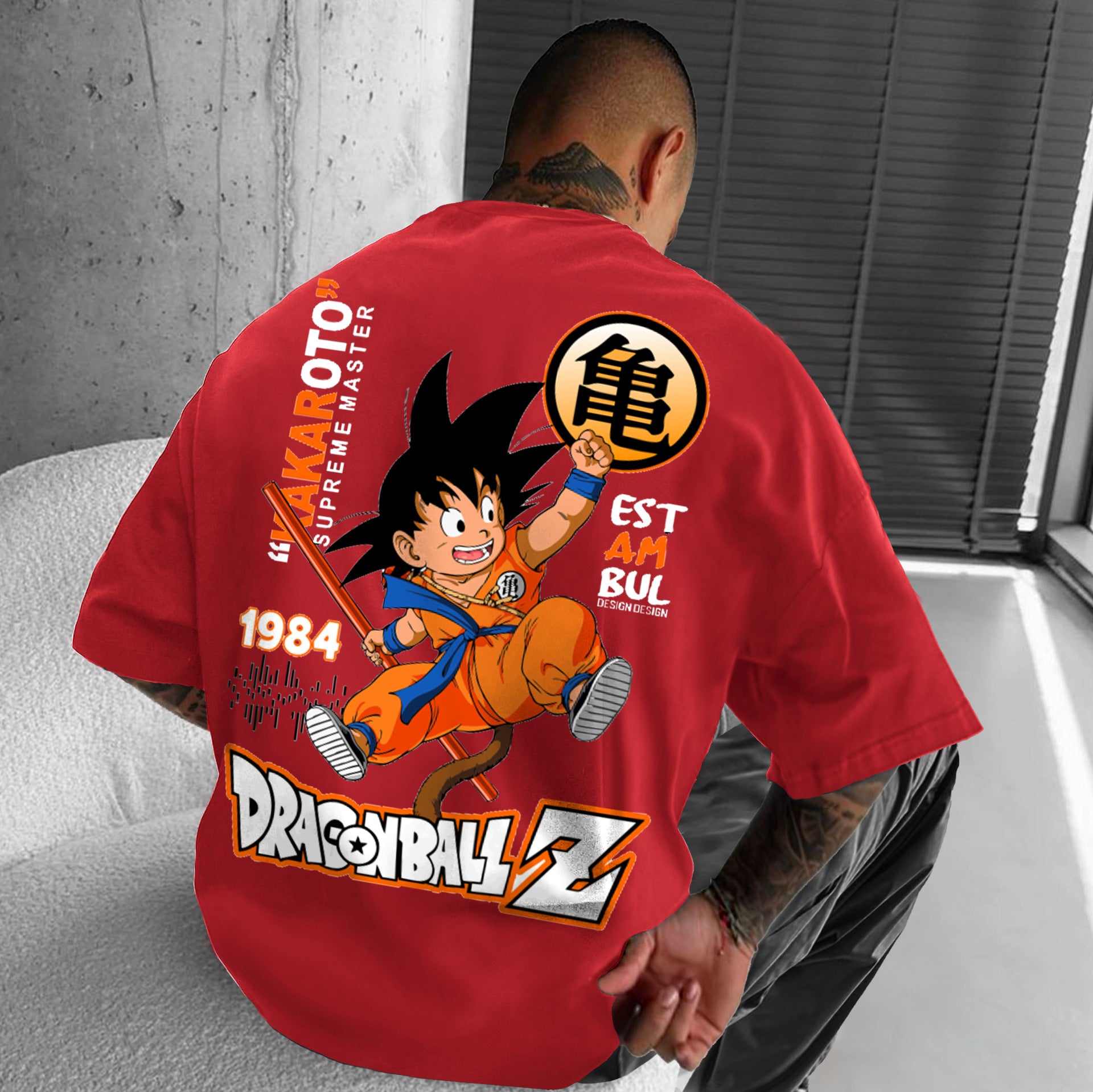 Men's and Women's Goku Anime Print T-Shirt