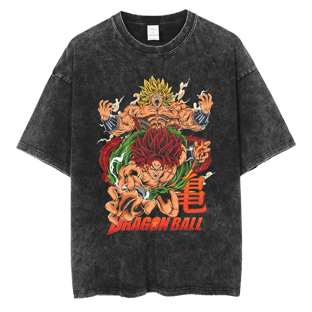 Casual Vintage Anime Cotton Loose T-shirt