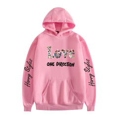 Women's LOVE Harry Print Casual Pullover Hoodie