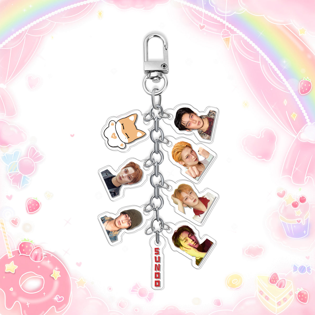 EN- String Acrylic Pendant Keyring