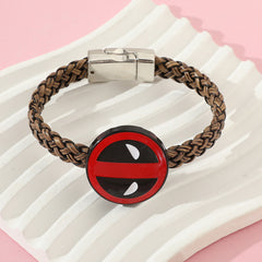 Deadpool Braided Rope Alloy Bracelet