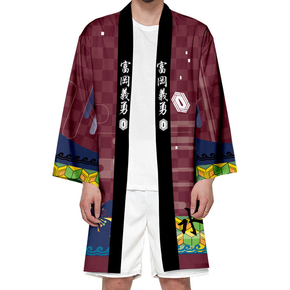 Unisex Anime Cosplay Cape Loose Long Kimono