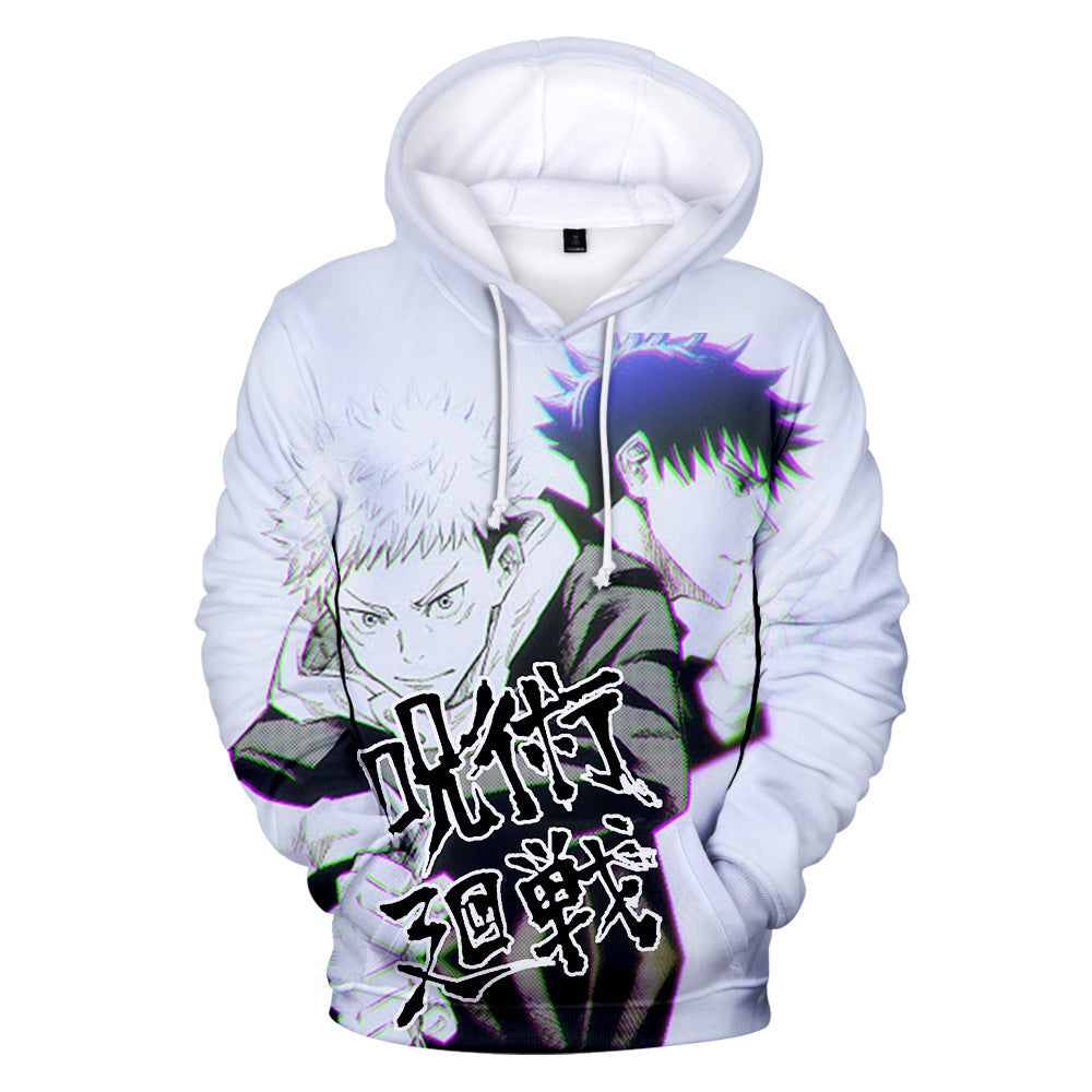 Unisex Anime 3D Printed Loose Pullover Hoodie