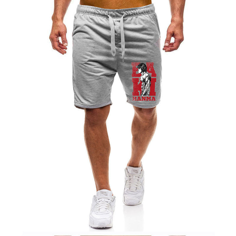 Men's Baki Anime Casual Sports Shorts