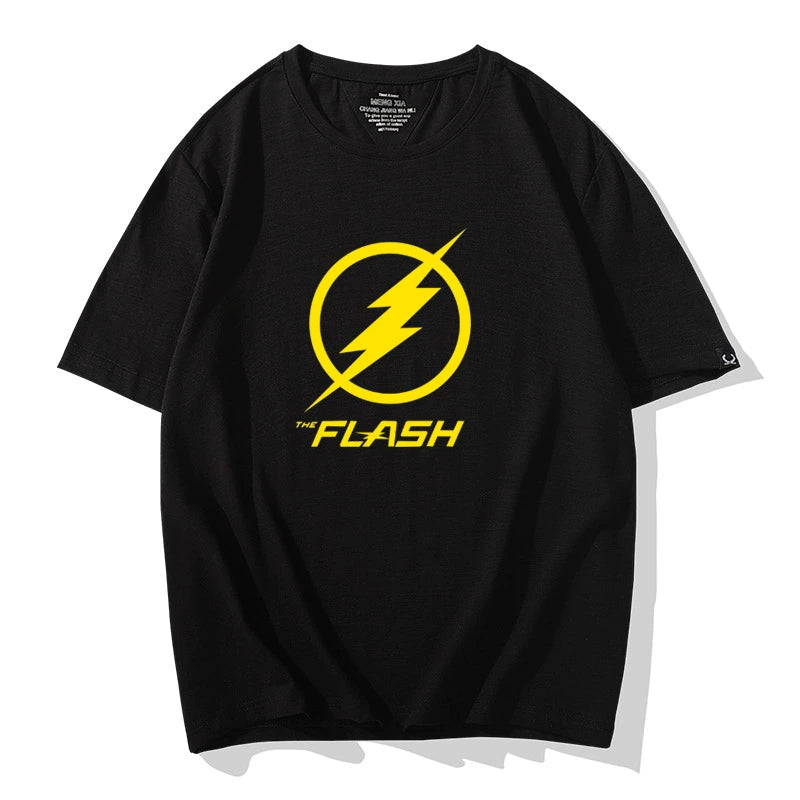 Unisex Flash Graphic Short Sleeve Crew Neck T-shirt