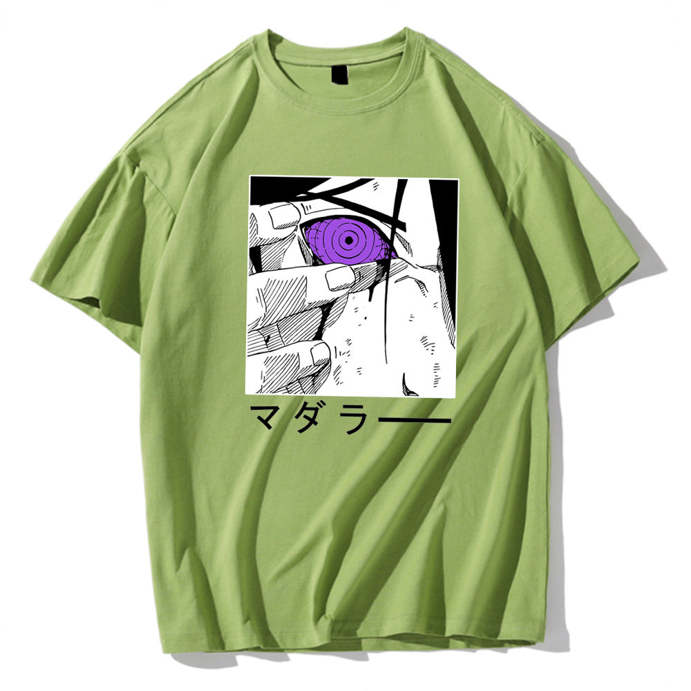 Unisex Sasuke Printed Short Sleeve Summer Tee