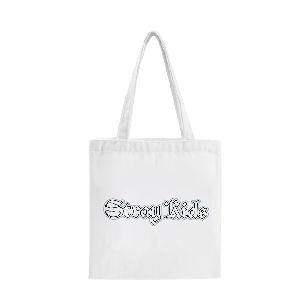 Kpop Logo Tote Zipper Shoulder Bag