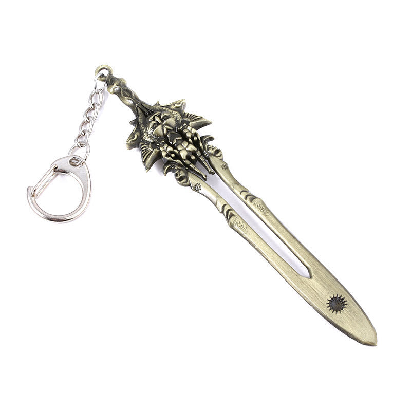 Game Kratos Sword Keychain Pendant