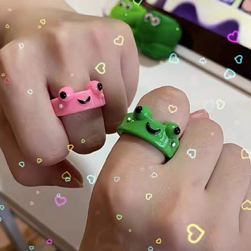 Cartoon Cute Frog Ring