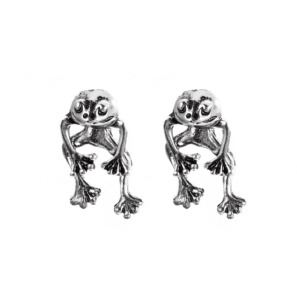 Retro Frog Detachable Earrings