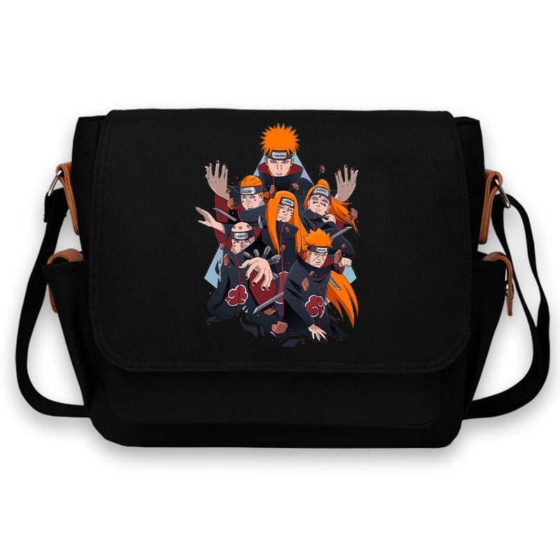 Trendy Sasuke Kakashi Anime Mailman Bag