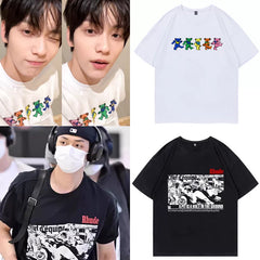 Soobin Same Style Graphic Round Neck T-shirt