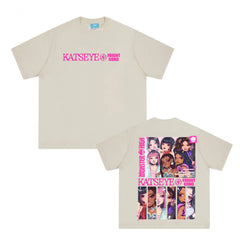KPOP Manga Printed Cotton T-Shirt