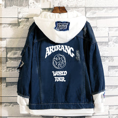BTS Arirang World Tour Theme Hooded Denim Jacket