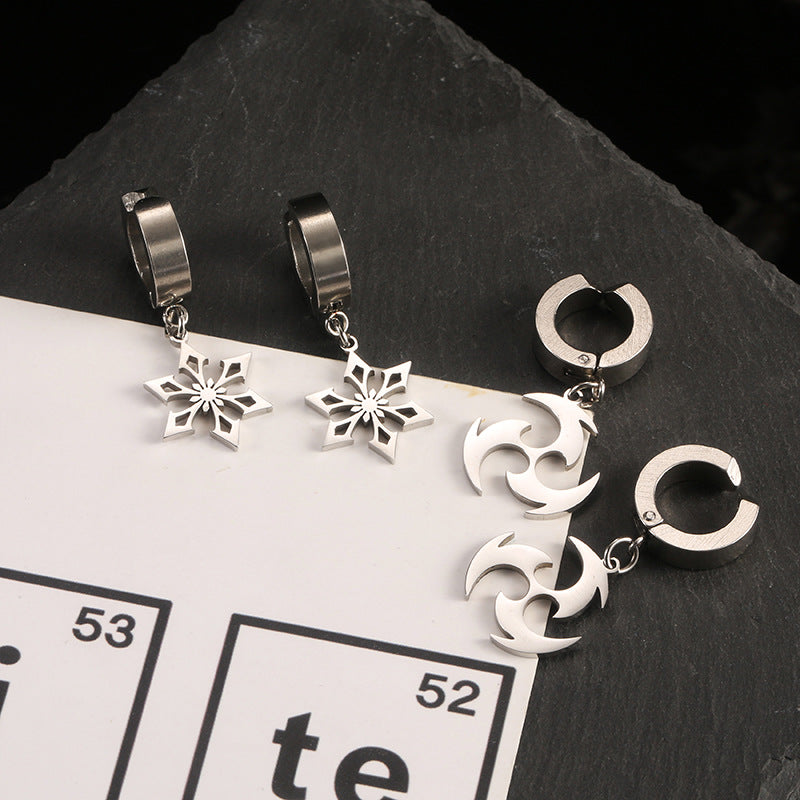 Seven Elements Stainless Steel Earrings