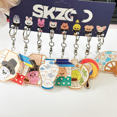 SKZ DOIT Series Acrylic Pendant Keyring Set
