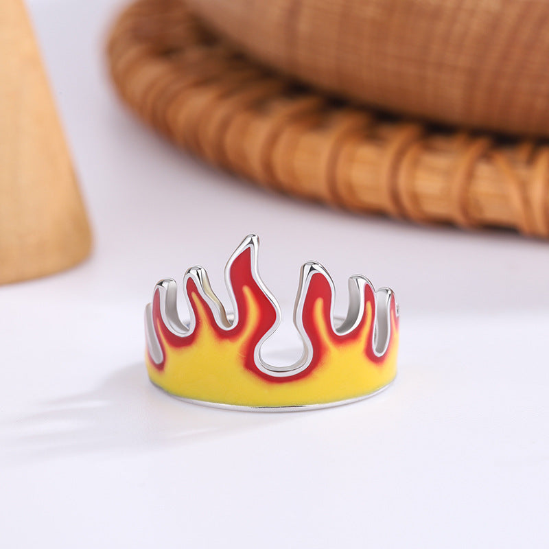 Creative Anime Flame Adjustable Ring