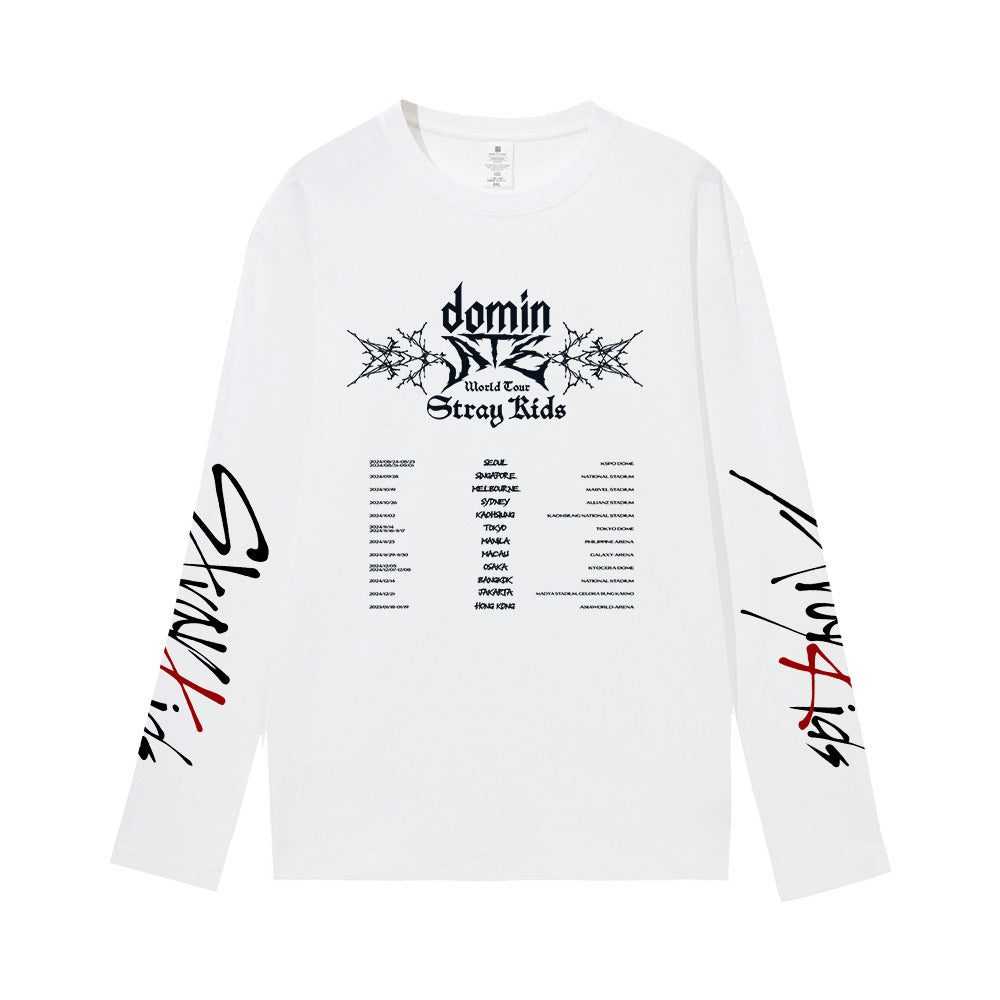 Unisex ATE Kpop Crew Neck Long-sleeved T-shirt