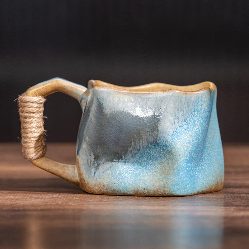 Retro Ceramic Irregular Pottery Mug