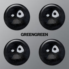 "GREENGREEN" CORTIS BALL Badge Mirror Keychain