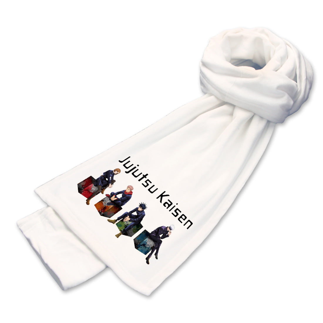 Anime Double-sided Mink Velvet Warm Scarf