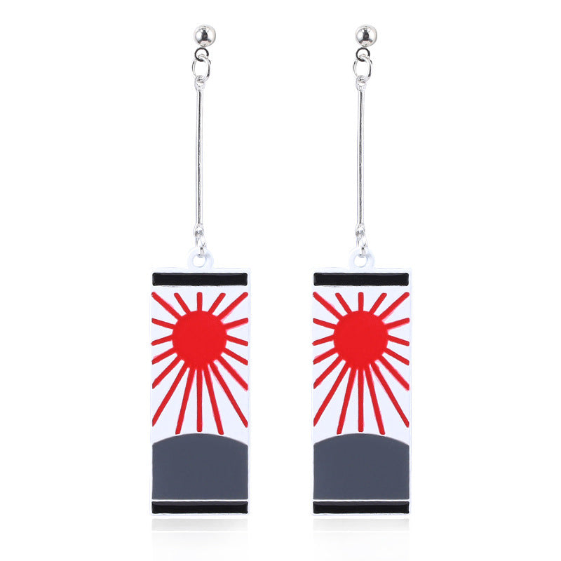 Chic Anime Tanjiro Cosplay Earrings Keychain