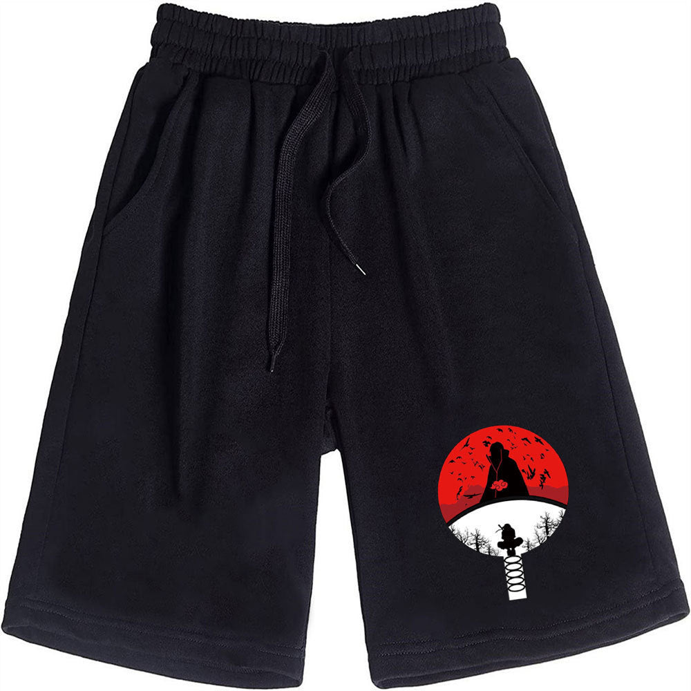 Men's Casual Anime Printed Loose Sports Shorts