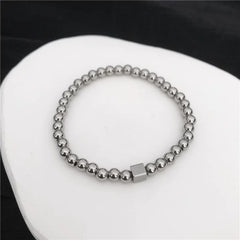 Trendy Hyunjin Round Bead Bracelet