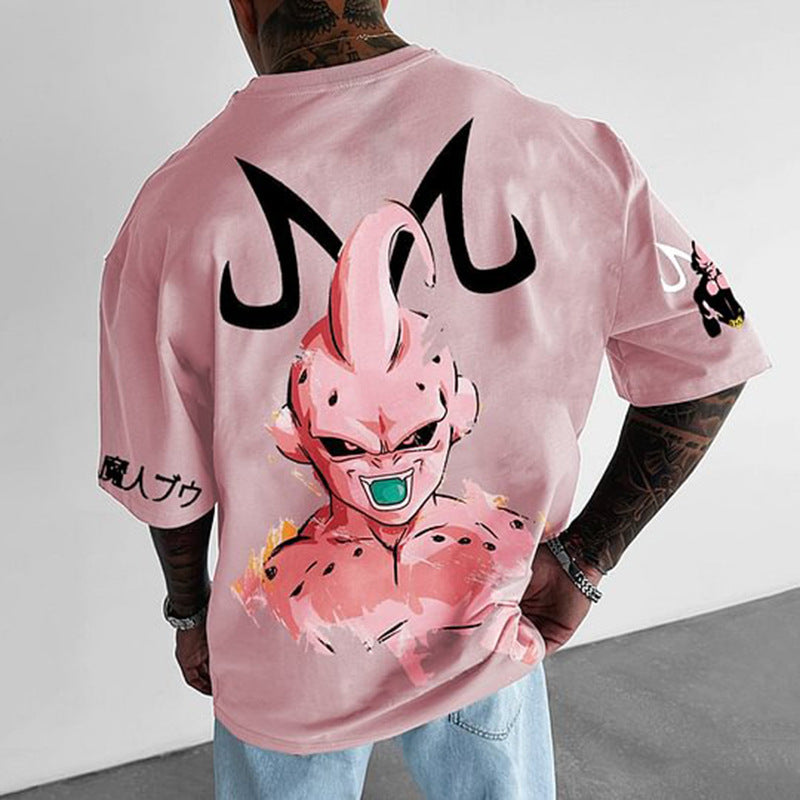 Men's Anime Cotton Loose T-Shirt