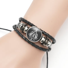 Game Multi-layer Woven Cowhide Bracelet