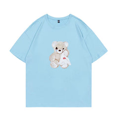 Renjun Same Men's and Women's Bear Print T-Shirt