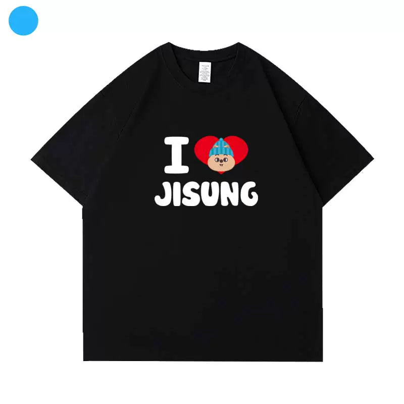 Kpop Letter Printed Short Sleeve T-Shirt