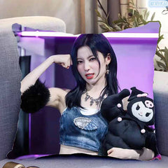KPOP Asa Poster Throw Pillow