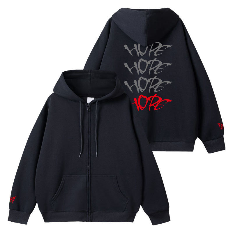 YUTA Tour HOPE Black Zipper Hoodie