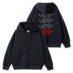 YUTA Tour HOPE Black Zipper Hoodie