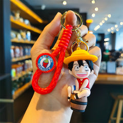 Cute Luffy Zoro Doll Key Ring Pendant