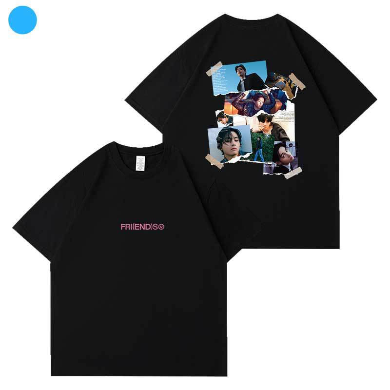 Unisex Kpop Print Short-sleeved Loose T-shirt